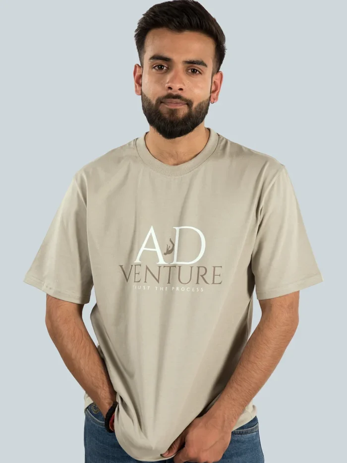 Printed R-N BEIGE Tee