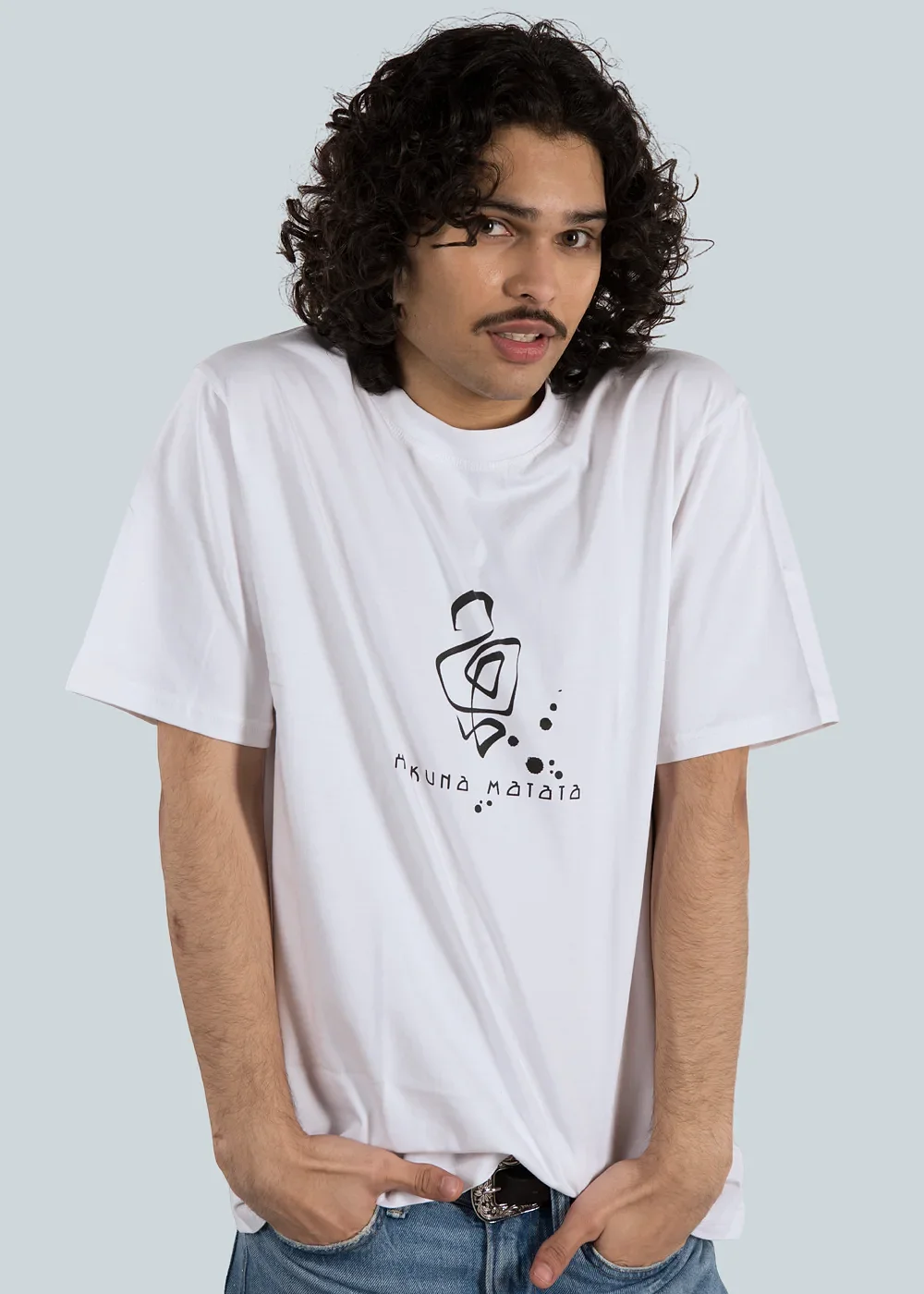 Printed R-N WHITE Tee