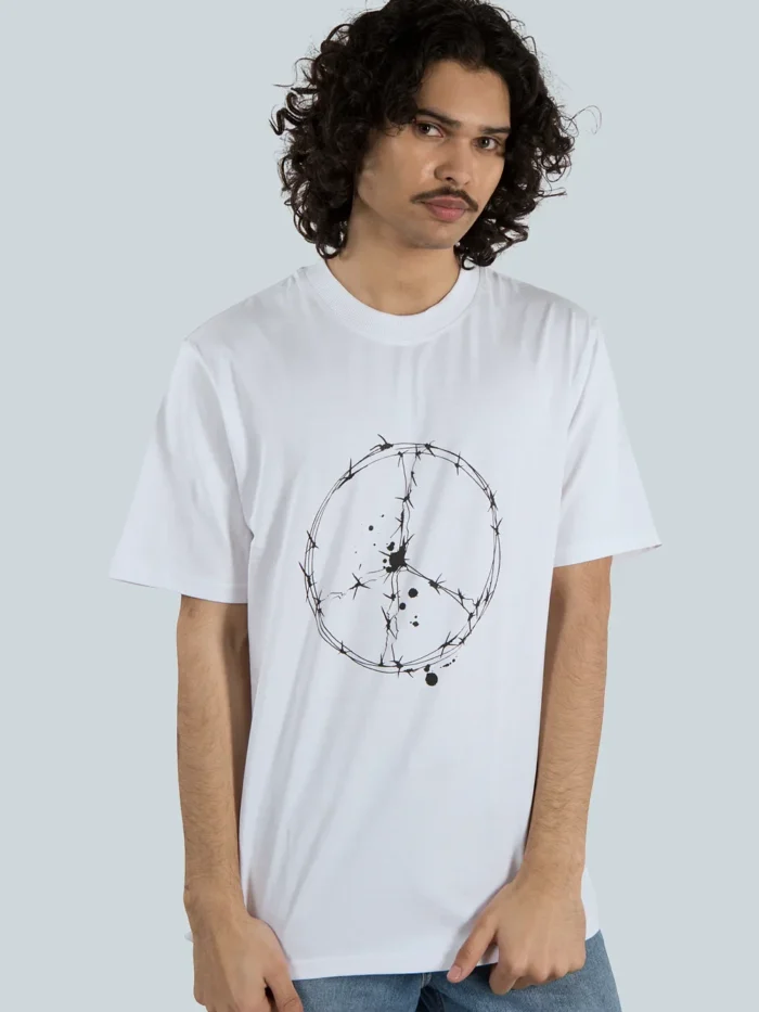 Printed R-N WHITE Tee