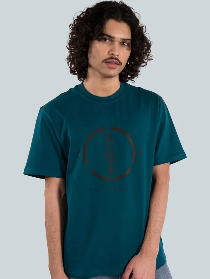 Printed R-N TURQUOISE BLUE Tee