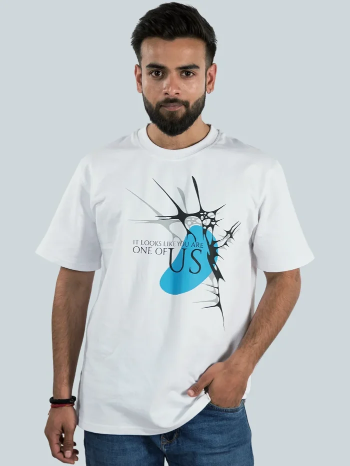 Printed R-N WHITE Tee